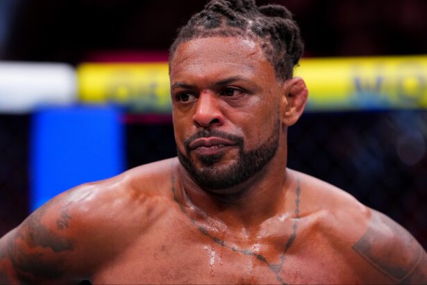 Michael Johnson after his knockout loss at UFC 326