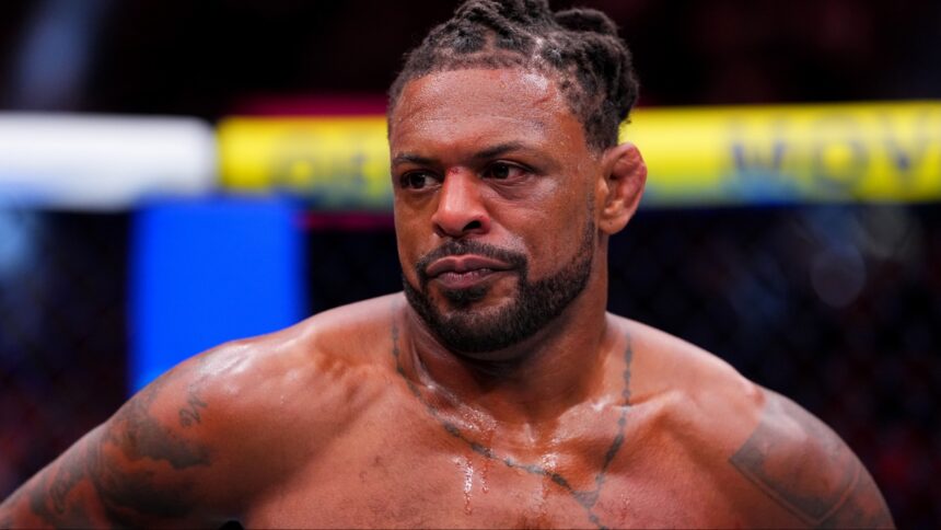Michael Johnson after his knockout loss at UFC 326