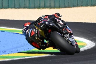 Marco Bezzecchi leads the 2026 Brazilian MotoGP.