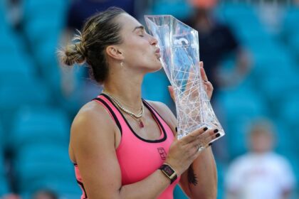 Sabalenka defeats Gauff in 3 sets to win Miami Open title