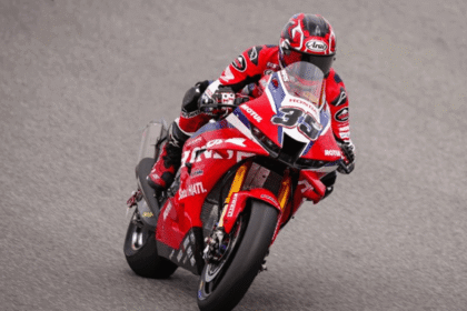 Somkiat Chantra, March 2026 Portimao WorldSBK Test. Credit: Honda Racing Corporation.