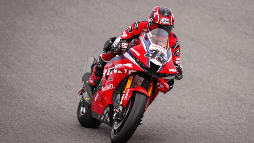 Somkiat Chantra, March 2026 Portimao WorldSBK Test. Credit: Honda Racing Corporation.