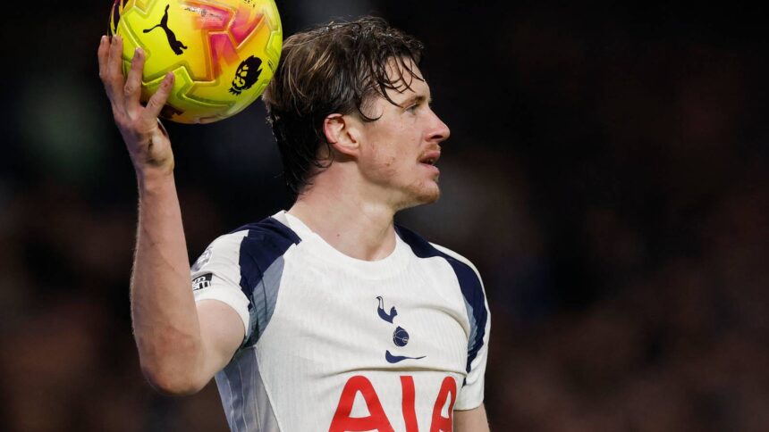 The academy star, who has only played 15 minutes for Spurs, could replace Gallagher.