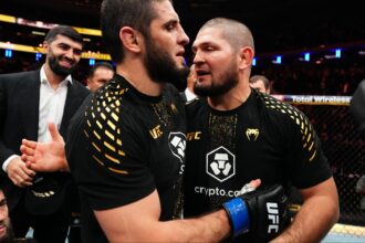 Khabib Nurmagomedov and Islam Makhachev