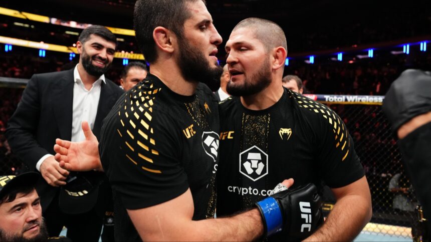 Khabib Nurmagomedov and Islam Makhachev