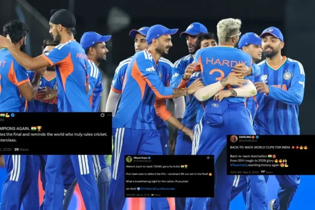 Fans erupt with joy as India clinch ICC Men's T20 World Cup for third time