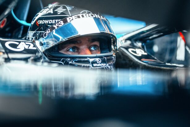 Russell ended up third-quickest on Friday for Mercedes