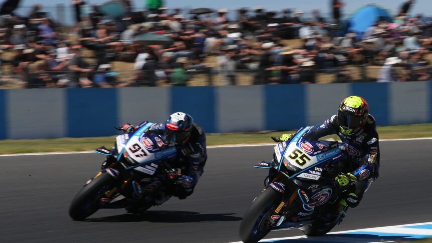 Xavi Vierge, Andrea Locatelli, 2026 Australian WorldSBK. Credit: Gold and Goose.