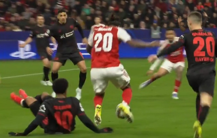 Champions League Round of 16 first leg, controversy intensifies as Arsenal's second-half penalty denies Bayer Leverkusen victory (Video)