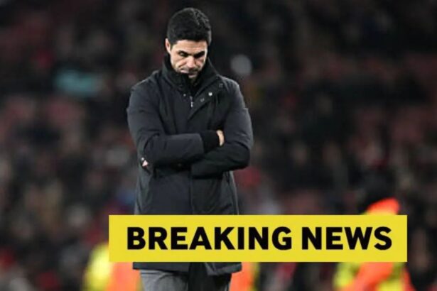 Mikel Arteta looking dejected