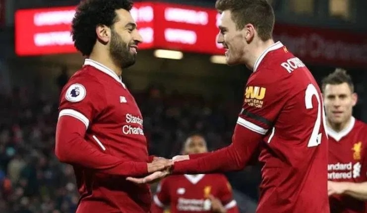 Scotland captain Andy Robertson pays tribute to Liverpool team-mate Mohamed Salah (video)