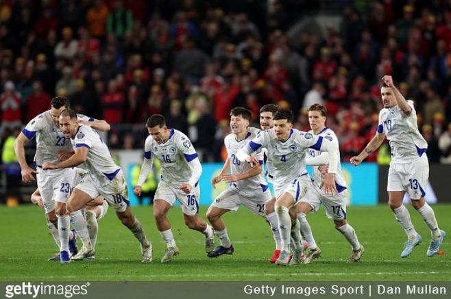 Wales 1-1 Bosnia and Herzegovina (AET, 2-4 pence): Shootout win advances to Italy play-off final