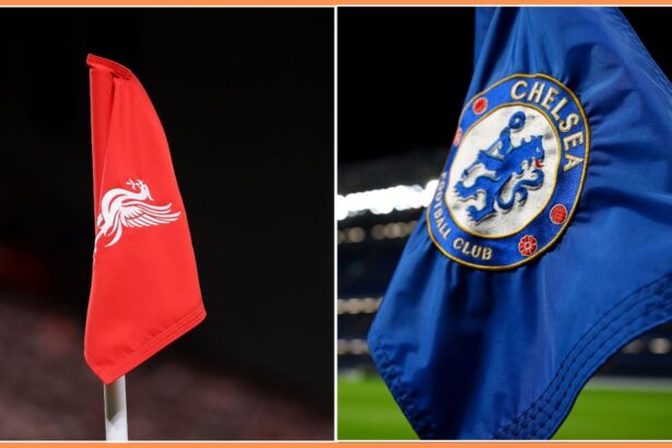 Liverpool and Chelsea flag