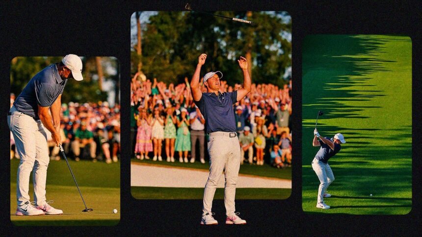 5 shots from Rory McIlroy's 2025 Masters victory Sunday