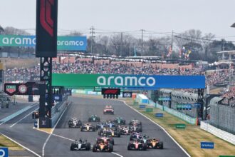 Antonelli immediately lost several places off the line