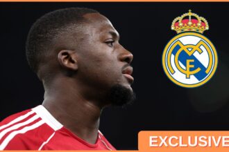 Ibrahima Konate of Liverpool and Real Madrid logo