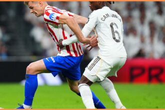 Eduardo Camavinga in action for Real Madrid vs Atletico Madrid