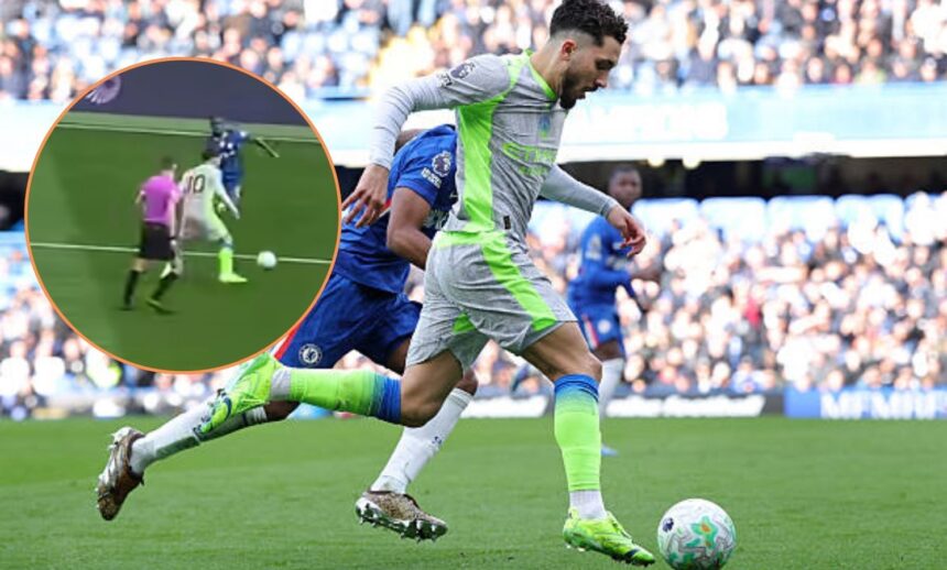 Image of Cherki dribbling