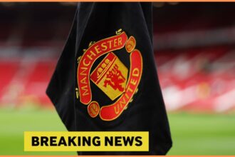 Manchester United corner flag and