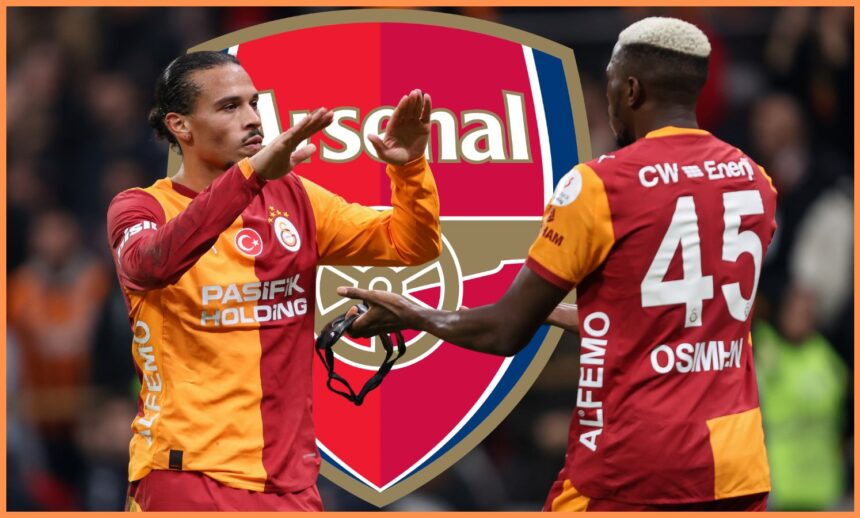 Victor Osimhen with Leroy Sane