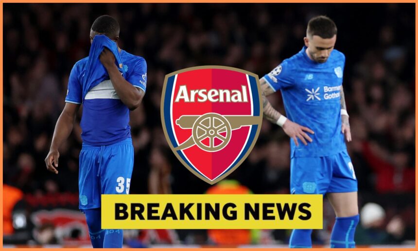 Christian Kofane, the Arsenal FC logo, and