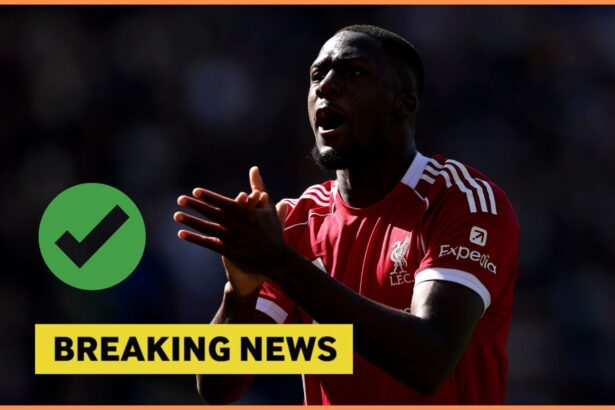 Ibrahima Konate applauds the Liverpool fans