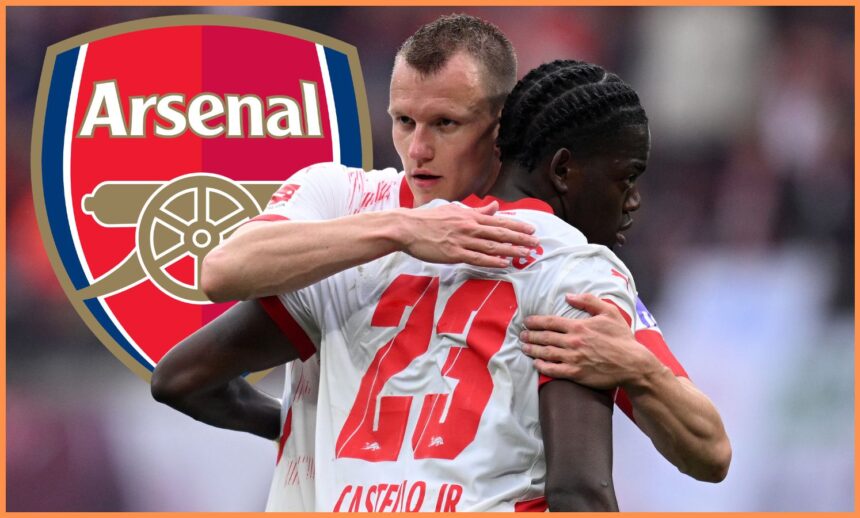 Castello Lukeba of RB Leipzig