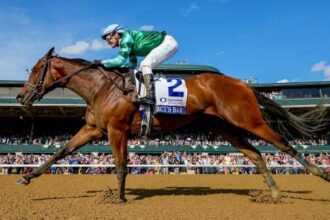 Cheers to Ashland: Percy's Barr rampages through Keeneland to win spot in Kentucky Oaks