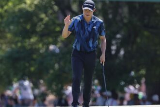 Collin Morikawa limps to T-7 at Masters