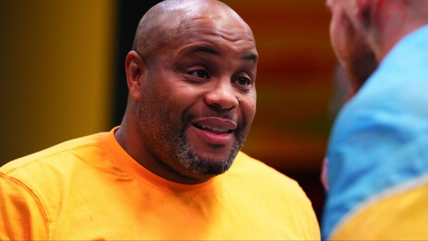 Daniel Cormier on the set of The Ultimate Fighter 33