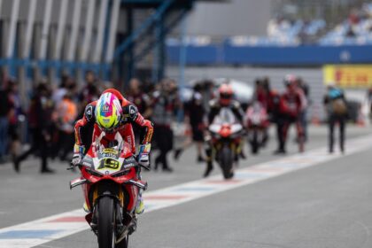 Alvaro Bautista, 2026 Dutch WorldSBK, pit lane exit. Credit: Gold and Goose.