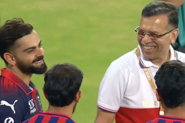 Virat Kohli and Sanjiv Goenka