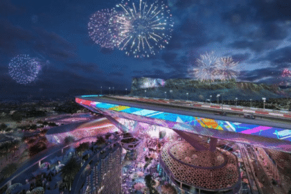 Qiddiyah Speed Park's elevated corner (Qiddiya Media)