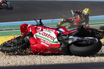 Joan Mir crash, 2026 Brazilian MotoGP.