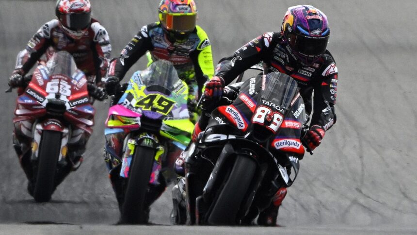 Jorge Martin, Fabio di Giannantonio, Pecco Bagnaia, 2026 US MotoGP.