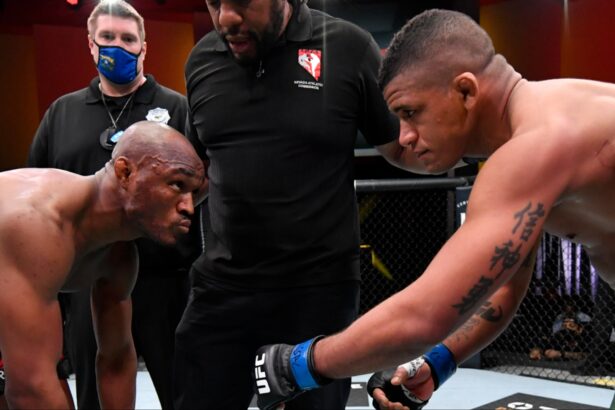 Kamaru Usman and Gilbert Burns face off at UFC 258
