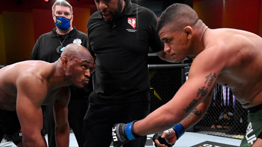 Kamaru Usman and Gilbert Burns face off at UFC 258