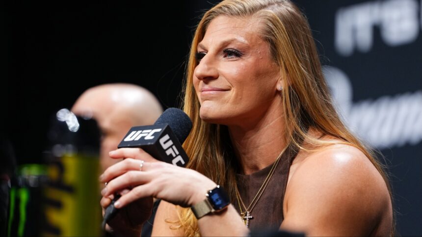 Kayla Harrison at a UFC press conference