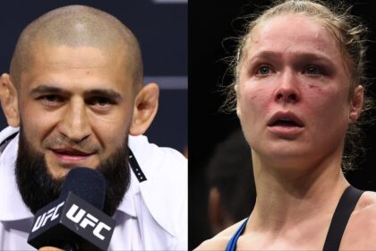 Khamzat Chimaev and Ronda Rousey