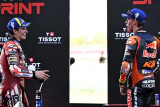 Marc Marquez, Pedro Acosta, 2026 Thai MotoGP Sprint.