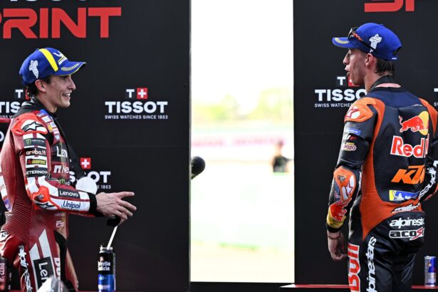 Marc Marquez, Pedro Acosta, 2026 Thai MotoGP Sprint.