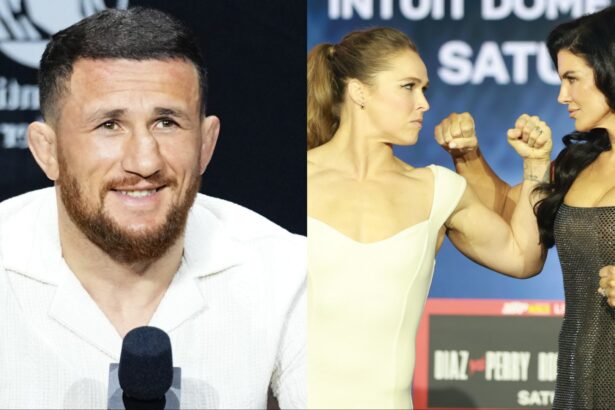 Merab Dvalishvili, Ronda Rousey and Gina Carano