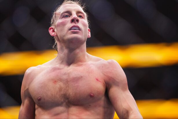 Paddy Pimblett enters the Octagon at UFC 324