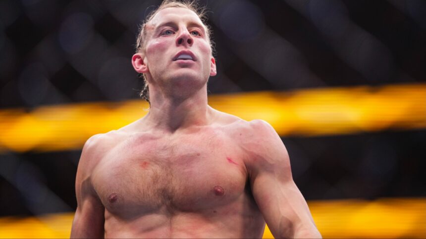 Paddy Pimblett enters the Octagon at UFC 324