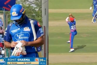 Rohit Sharma Left Frustrated After Falling To Nitish Rana S Stunner In IPL 2026