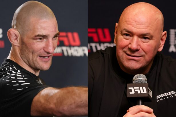 Sean Strickland and Dana White