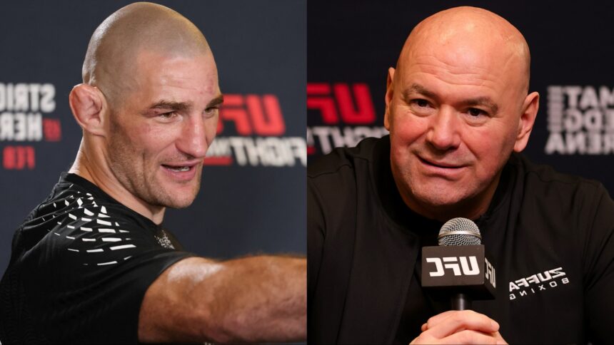 Sean Strickland and Dana White