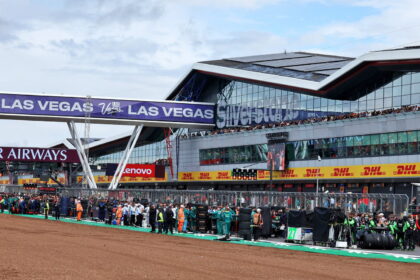 On the grid at Silverstone
