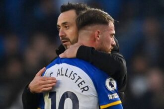 Spurs could have £25m bid accepted to sign De Zerbi's new Mac Allister