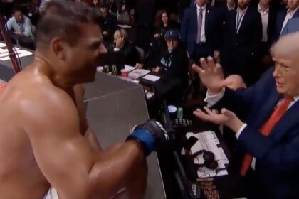 Paulo Costa meets US president Donald Trump at UFC 327